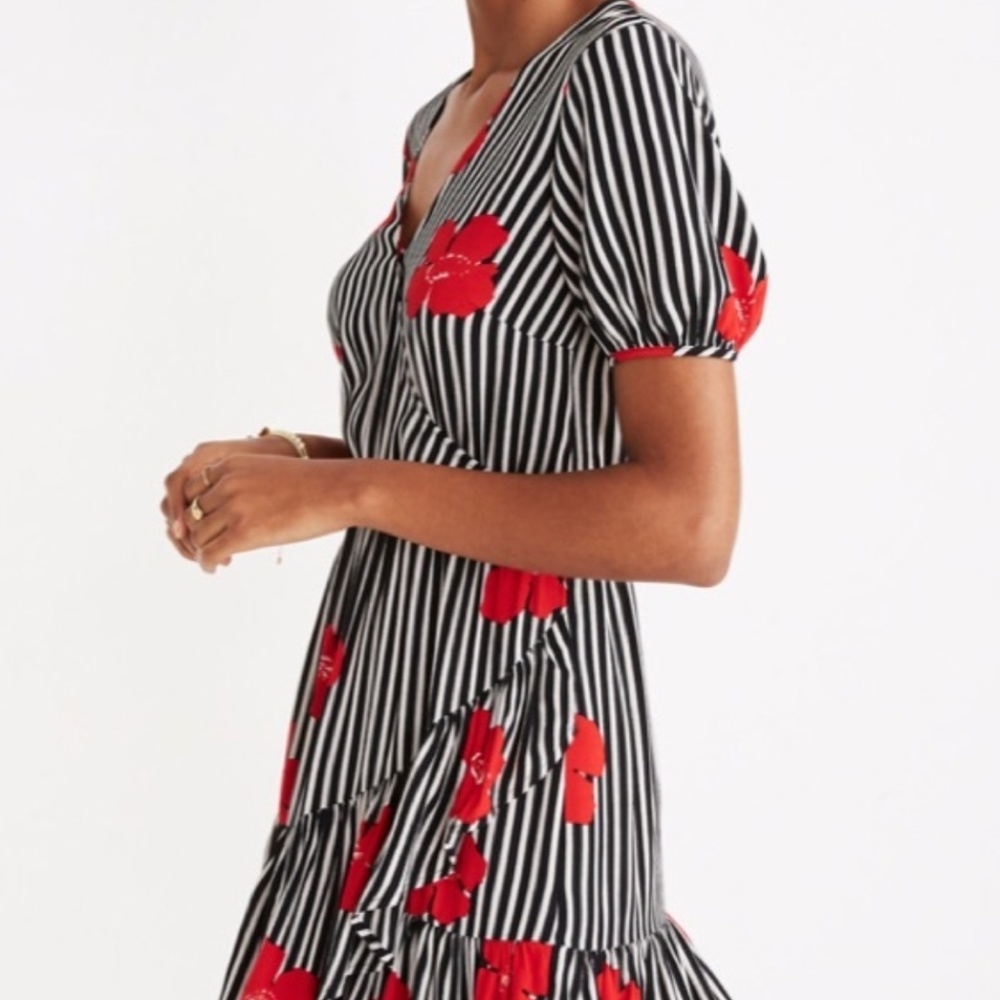 Madewell Bianca Ruffle Wrap Dress